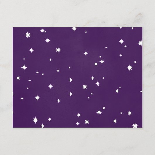 Fairytale結婚のInsert Cards in Purple王室の エンクロージャーカード (裏面)