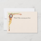 Fairytale'結婚s Flat Thank You サンキューカード (正面)