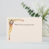 Fairytale'結婚s Flat Thank You サンキューカード (スタンド正面)