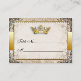 Fairytale華美の結婚テーブル番号カード プレイスカード