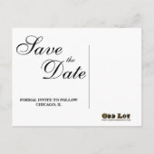 Fairytale華美日付の写真ポストカードを保存 案内ポストカード (裏面)