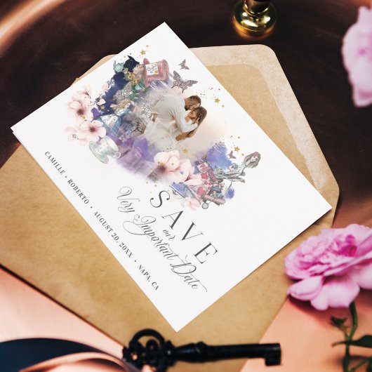 Fairytale Alice in Wonderland重要な日付写真 セーブザデート