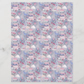 Fairytale Book Castle Gray Scrapbook Paper (裏面)