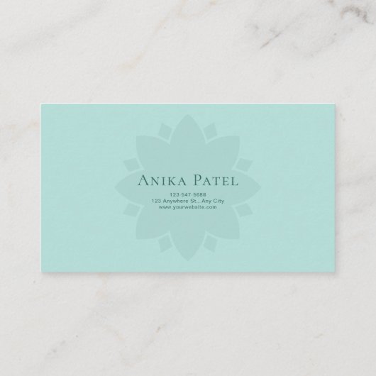 Fairytale Castle and Lush Rose Floral Valley 名刺 (裏面)