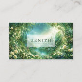 Fairytale Castle and Rose Floral Valley Enchanted 名刺 (正面)