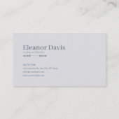 Fairytale Castle Misty Forest Floral Landscape 名刺 (裏面)