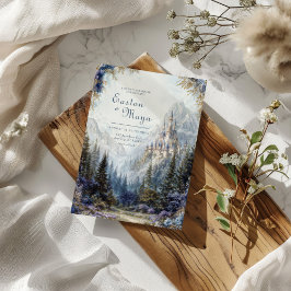 Fairytale Castle Misty Mountain Wedding 招待状