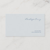 Fairytale Castle Purple Floral Gold Compass 名刺 (裏面)