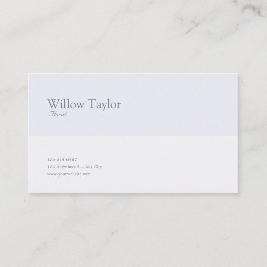 Fairytale Castle Purple Floral Gold Compass 名刺 (裏面)