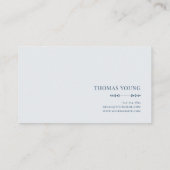 Fairytale Castle Purple Floral Misty Forest 名刺 (裏面)