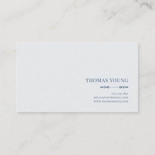 Fairytale Castle Purple Floral Misty Forest 名刺 (裏面)