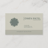 Fairytale Castle Purple Floral Mountain Forest 名刺 (裏面)