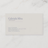 Fairytale Castle Purple Floral Open Storybook 名刺 (裏面)