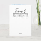 Fairytale Christmas with Holiday Poem Personalized カード (裏面)