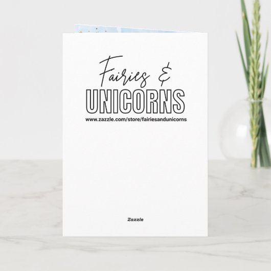 Fairytale Christmas with Holiday Poem Personalized カード (裏面)