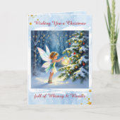 Fairytale Christmas with Holiday Poem Personalized カード (正面)