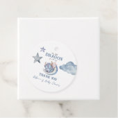 Fairytale Dreamy Blue Dragon Baby Shower フェイバータグ (インサイチュ)