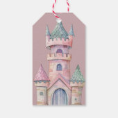 Fairytale Dreamy Dragon Pink Princess Baby Shower  ギフトタグ (裏面)