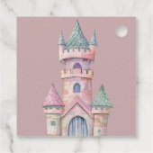 Fairytale Dreamy Dragon Pink Princess Baby Shower  フェイバータグ (裏面)