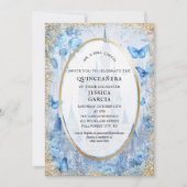 Fairytale Enchanted Forest  Castle Quinceañera  招待状 (正面)