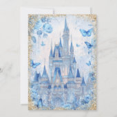 Fairytale Enchanted Forest  Castle Quinceañera  招待状 (裏面)