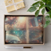 Fairytale Fantasy Unicorn With Girl Decoupage 薄葉紙 (ギフト)