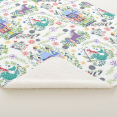 Fairytale Folk Art Throw Sherpa Blanket シェルパブランケット (3/4)