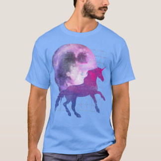 Fairytale Full Moon Magical Animal Fantasy Vaporwa Tシャツ