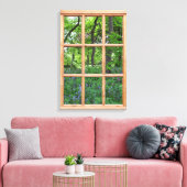Fairytale Garden 3D Effectウィンドウビュー写真 キャンバスプリント (インサイチュ (リビング))
