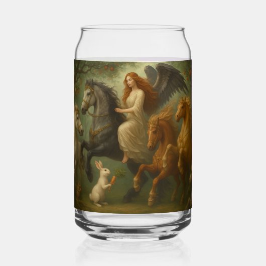 Fairytale Horses and Angel Drinkware Set ガラス缶 (裏面)