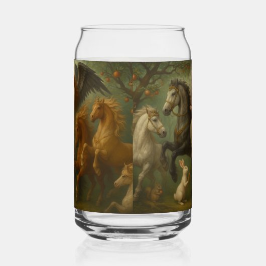 Fairytale Horses and Angel Drinkware Set ガラス缶 (右)