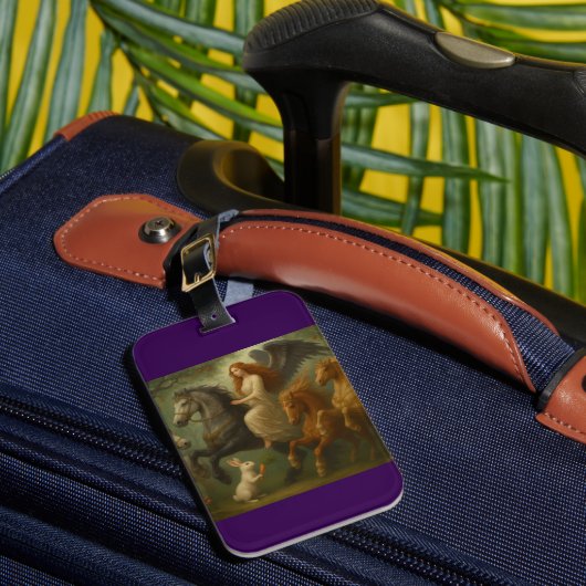 Fairytale Horses and Angel Luggage Tag ラゲッジタグ (正面インサイチュ1)