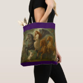 Fairytale Horses and Angel Tote トートバッグ (クローズアップ)