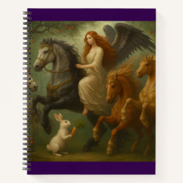 Fairytale Horses and Angels Spiral Notebook ノートブック