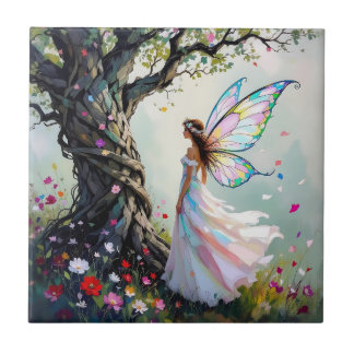 Fairytale Inspired Fairy and Whimsical Tree タイル