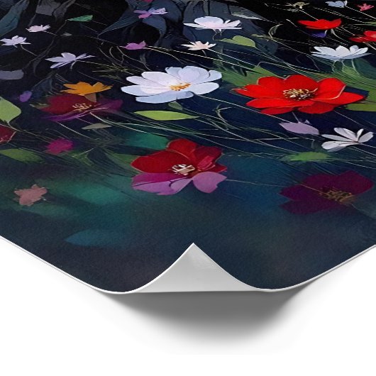 Fairytale Inspired Fairy and Whimsical Tree ポスター (角)