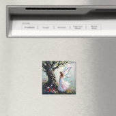 Fairytale Inspired Fairy and Whimsical Tree マグネット (インサイチュ (食洗機))