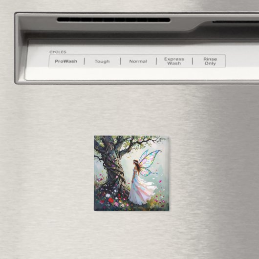 Fairytale Inspired Fairy and Whimsical Tree マグネット (インサイチュ (食洗機))