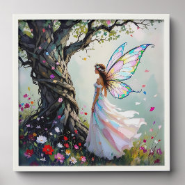 Fairytale Inspired Fairy and Whimsical Tree 貼ってはがせるフォトタイル