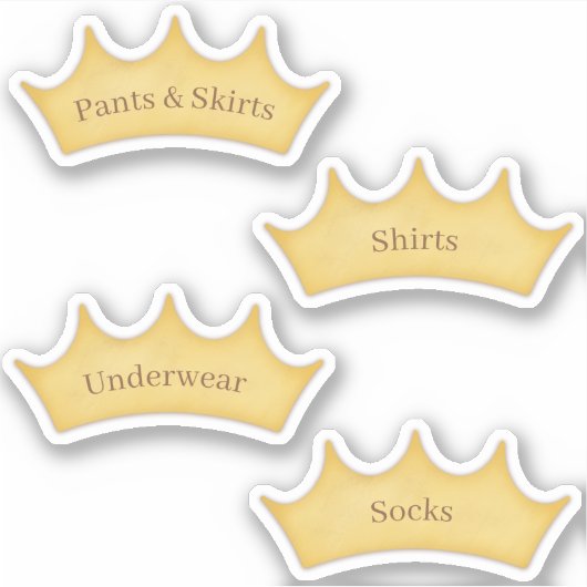 Fairytale Kids Roomストレージ&団体や組織ラベル シール (正面)