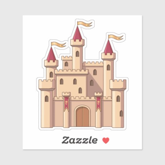 Fairytale Medieval Royal Princess Castle シール (シート)