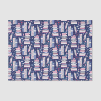 Fairytale Pile of Books Blue  薄葉紙