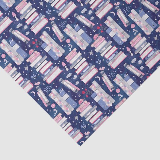 Fairytale Pile of Books Blue  薄葉紙 (詳細)