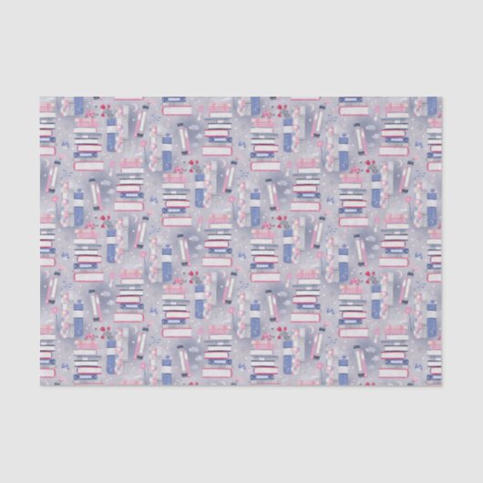 Fairytale Pile of Books Gray 薄葉紙 (正面)