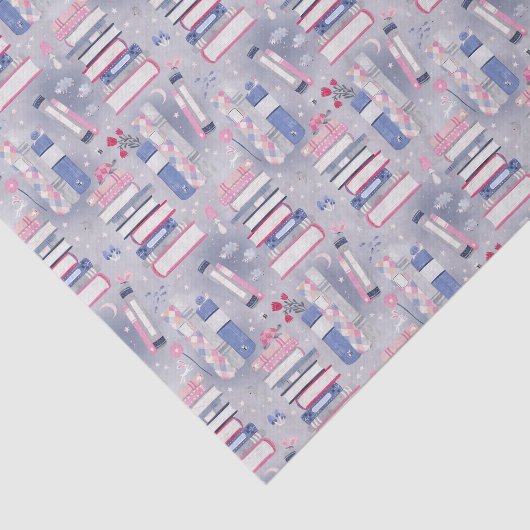 Fairytale Pile of Books Gray 薄葉紙 (詳細)