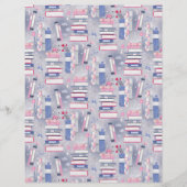 Fairytale Pile of Books Gray Scrapbook Paper (正面)