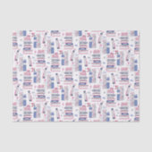 Fairytale Pile of Books Gray White 薄葉紙 (正面)