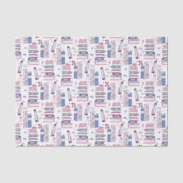 Fairytale Pile of Books Gray White 薄葉紙