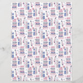 Fairytale Pile of Books White Scrapbook Paper (裏面)