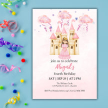 Fairytale Pink Castle Princess All Ages Birthday